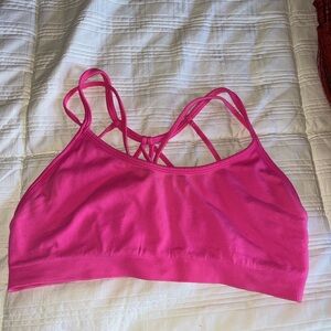 Fabletics pink sports bralette XS